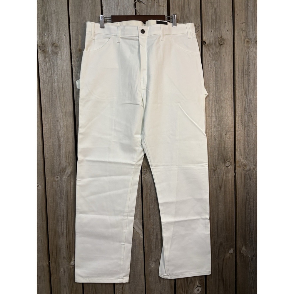 Dickies White Utility‎ Painter Pants 38x32 NWT